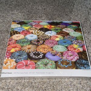 Littlefeet Direct Difficult Donuts Jigsaw Puzzle 1000 pieces NEW Sealed